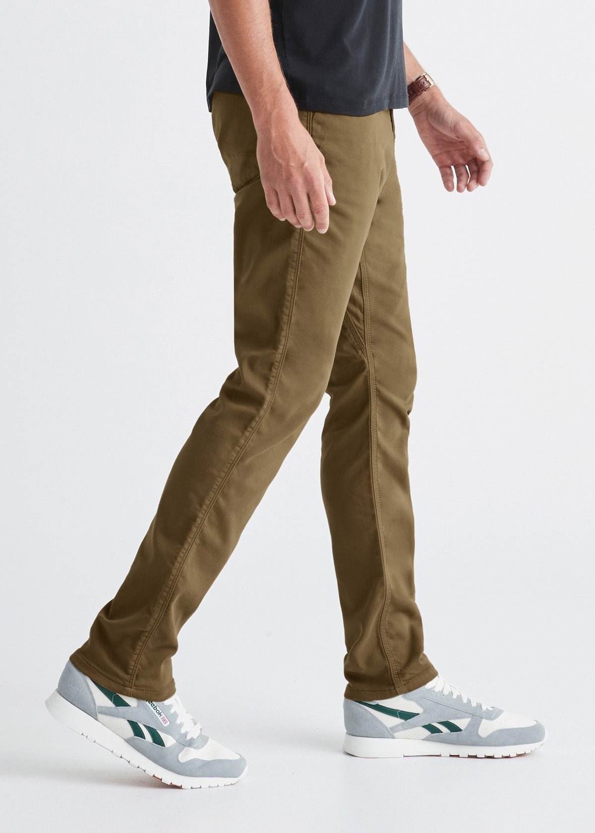 mens relaxed mustard dress sweatpant side