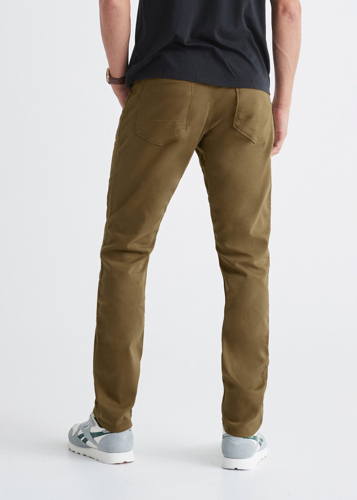 mens relaxed mustard dress sweatpant back